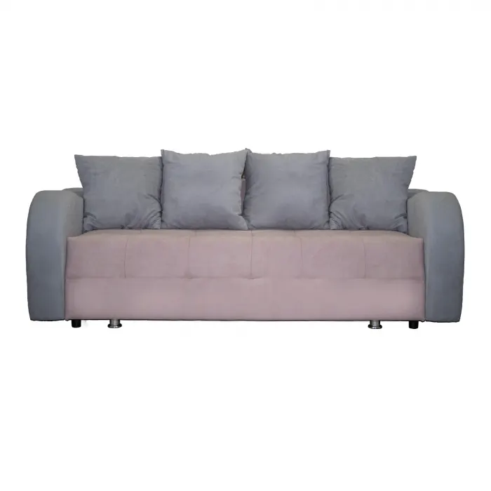 Canapea MALVINA extensibila, 3 locuri, cu arcuri si lada depozitare, mov, 230x110x80 cm
