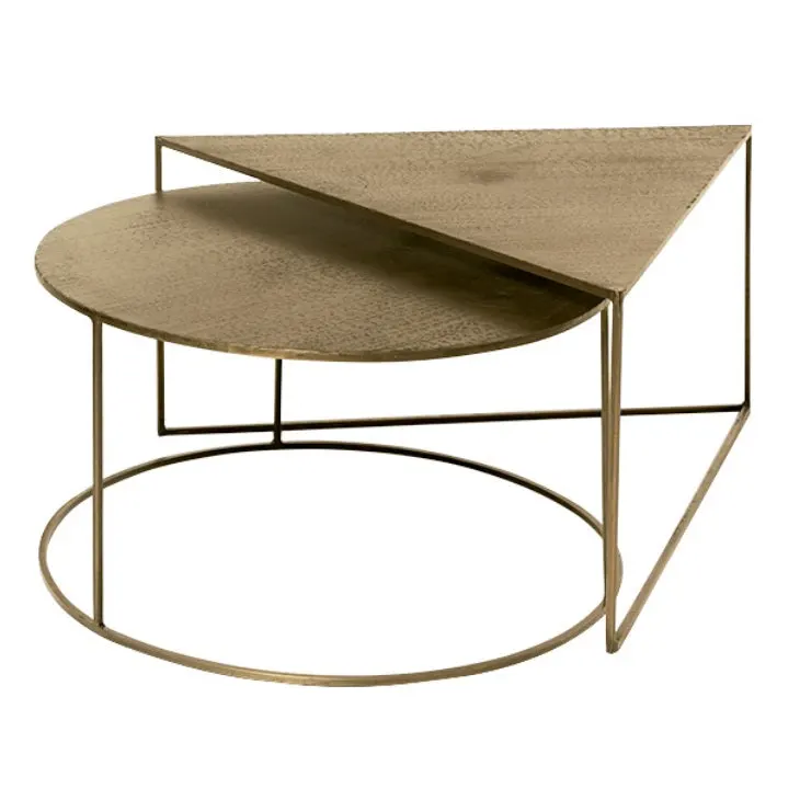 Set 2 masute de cafea RAPIL Ø70 x 40/85x73x45 CM