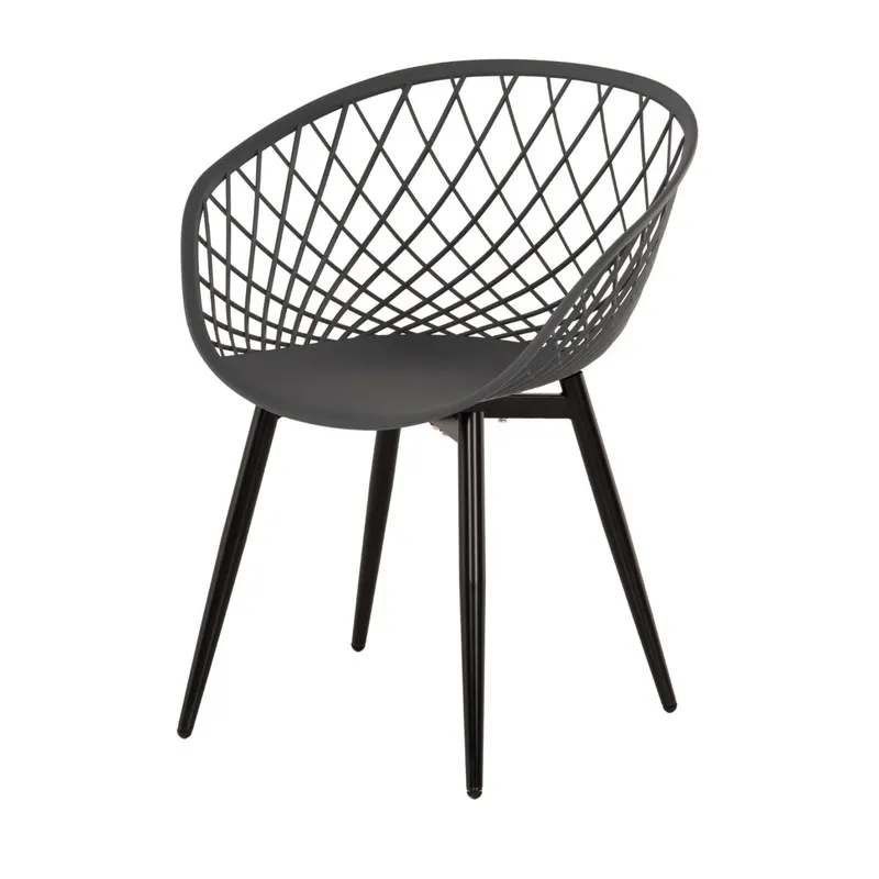 Set scaune 3+1 gratis GARVINA BLACK - Gri inchis