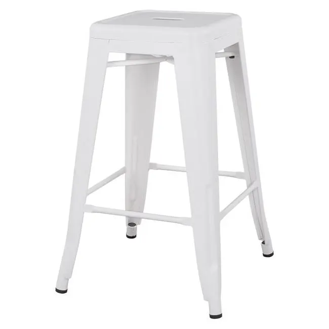 Scaun de bar PARISIAN MATT H67 CM - Alb