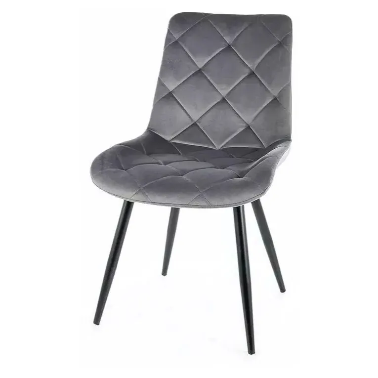 Scaun RUDOLF VELVET - Grey