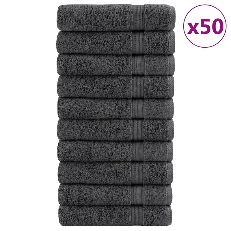 prosoape premium solund 50 buc antracit 50x100cm 600gsm