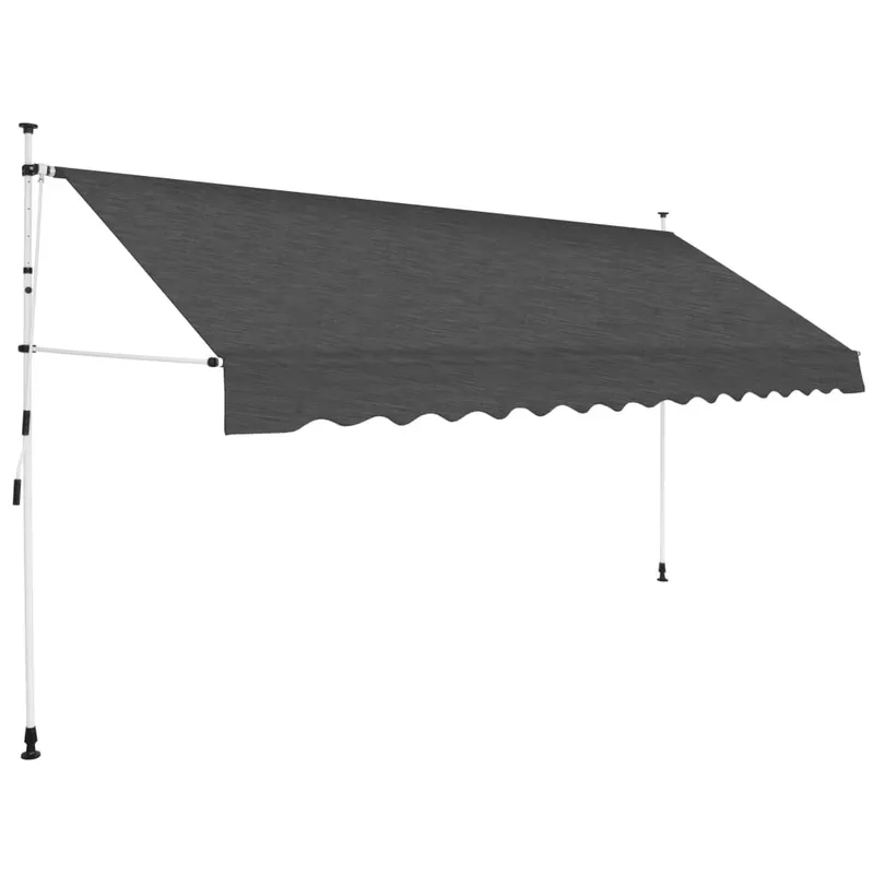 copertina retractabila manual, antracit, 350 cm