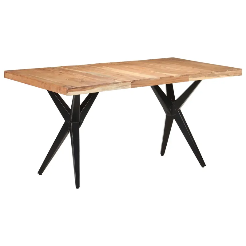 masa de bucatarie, 160x80x76 cm, lemn masiv de acacia