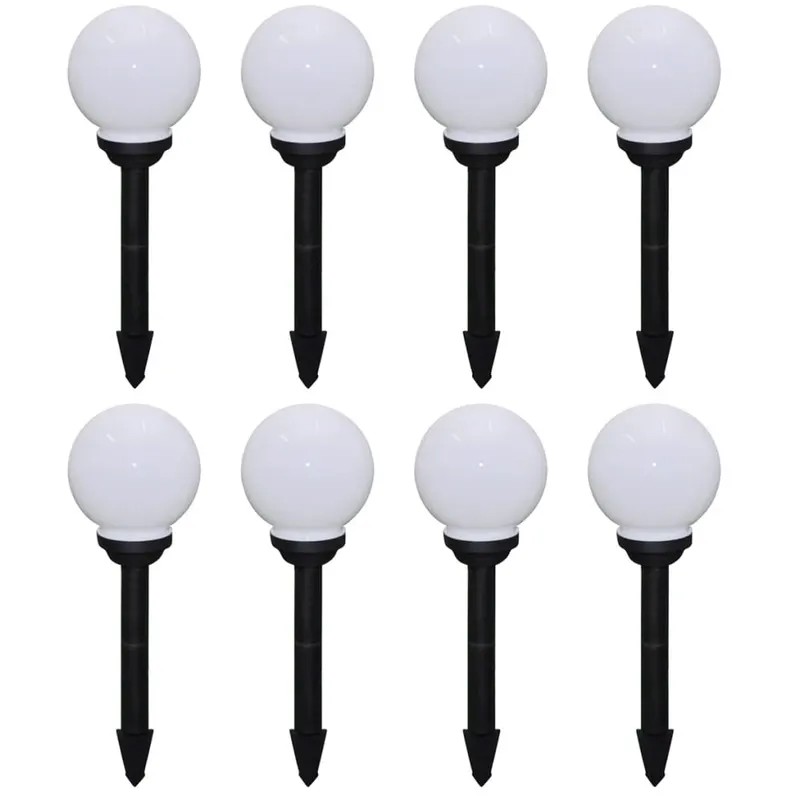 Lampi de exterior pentru alee led 8 buc. 15 cm, cu tarus de sol