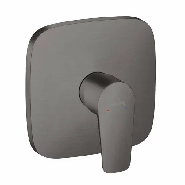 Baterie dus incastrata Hansgrohe Talis E monocomanda negru - crom periat