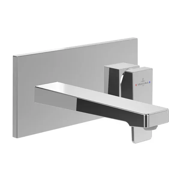 Baterie lavoar incastrata VilleroyBoch Architectura Square crom lucios fara corp ingropat