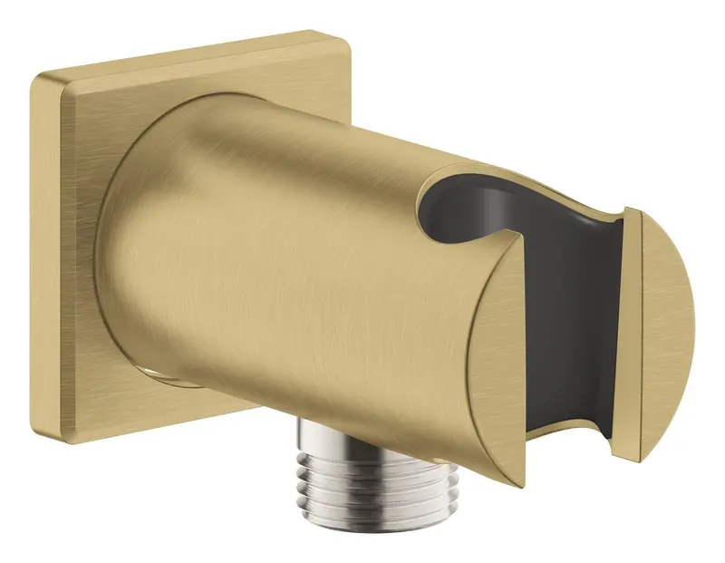 Cot iesire dus Grohe 26659GN0, Rainshower SoftSquare, 1 2 x 1 2 , suport para, mat, auriu
