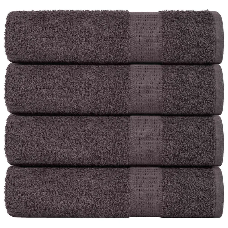 Prosoape de dus, frogn, 4 buc., antracit, 70x140 cm, 360 g/m2