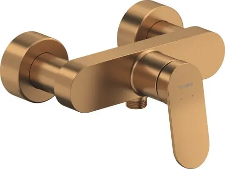 Baterie dus Duravit WA4230000004, Wave, tip incastrare aparent, compatibil cu instalatii sanitare standard, bronz