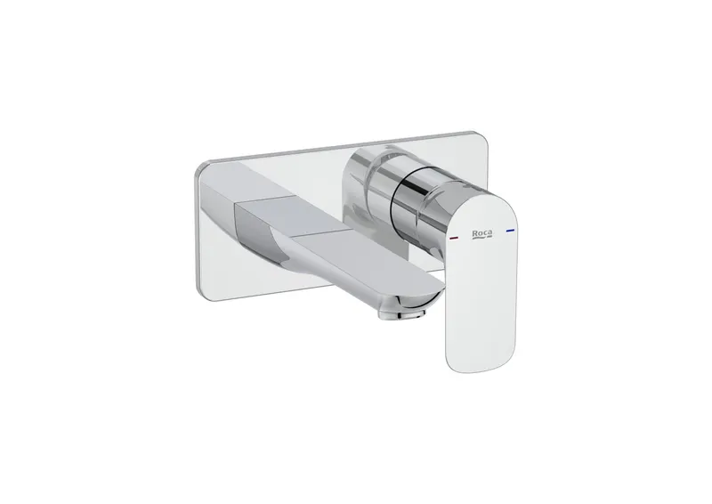 Baterie lavoar Roca A5A356EC00, Cala, tip comanda monocomanda, marime m, numar orificii instalare 2, crom