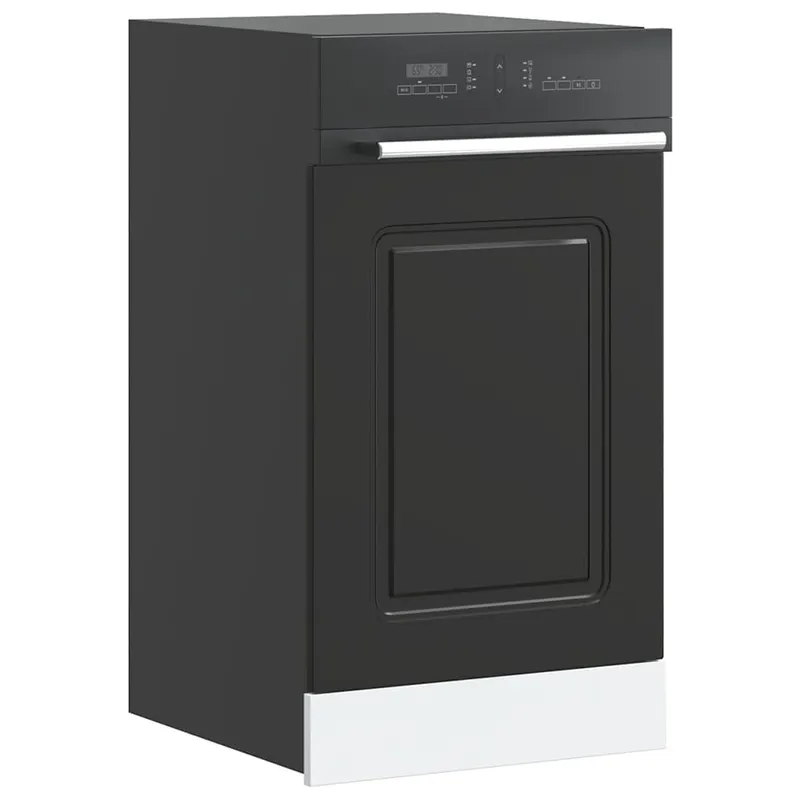 panou pentru masina spalat vase „kalmar” negru lemn prelucrat