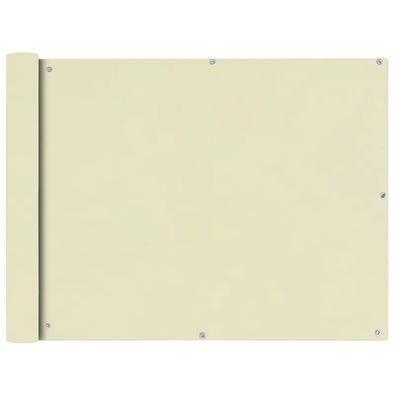 prelata pentru balcon din tesatura oxford, 90x600cm, crem