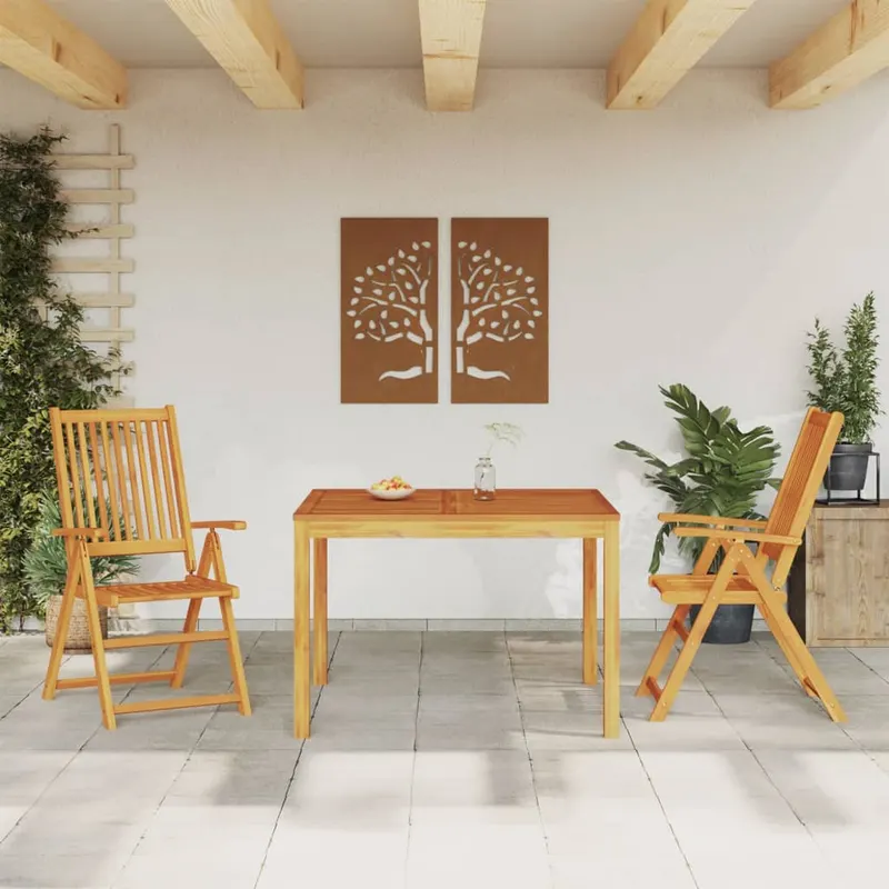 set mobilier de gradina, 3 piese, lemn masiv de acacia