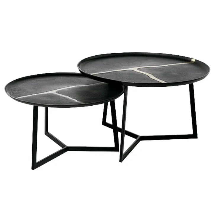 Set 2 masute de cafea PRAVI Ø72/63 x 44/36 CM