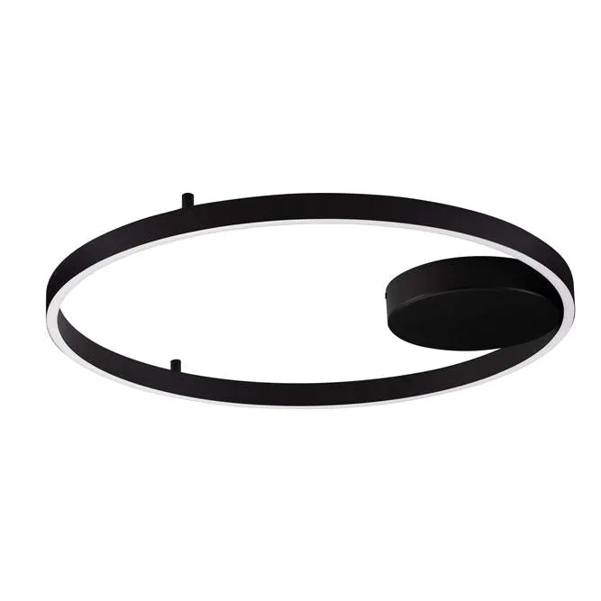 Plafoniera dimabila HEDRA - Ø 60cm / Negru
