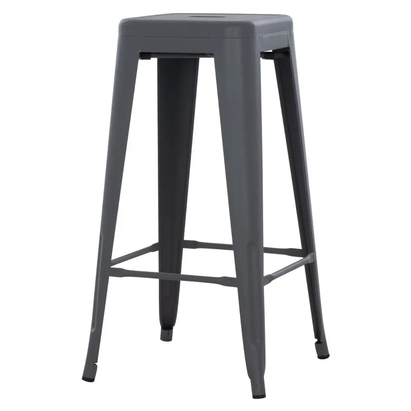 Scaun de bar PARISIAN MATT H78 CM - Grey