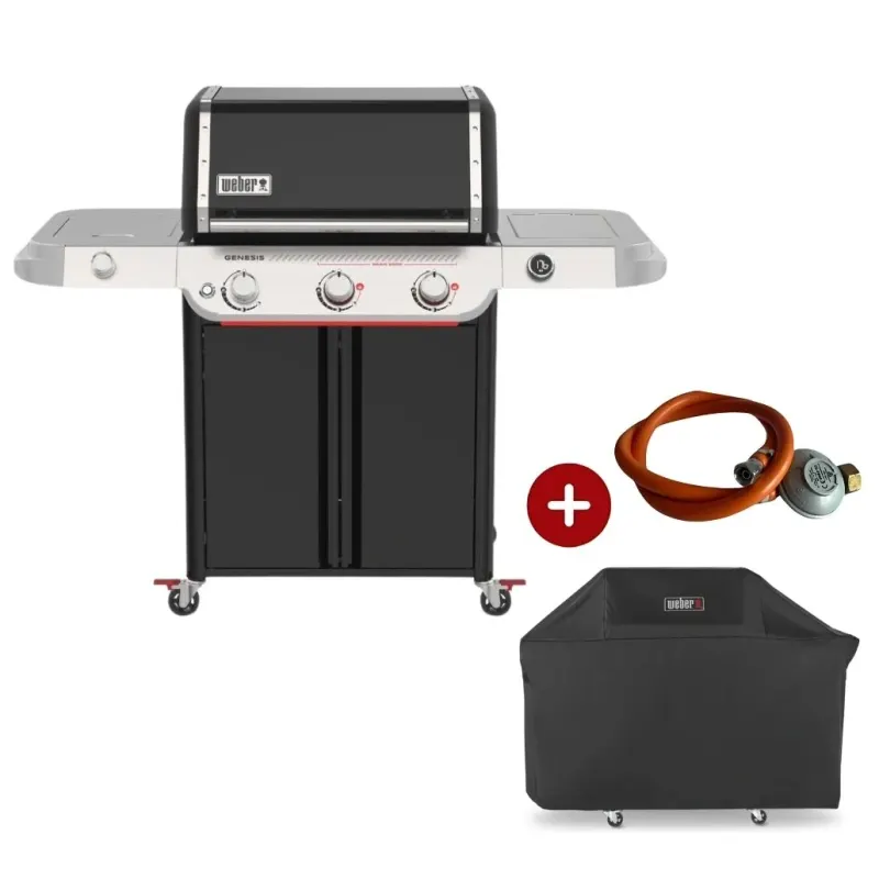 Gratar Gaz Genesis E-335W + Regulator + Husa