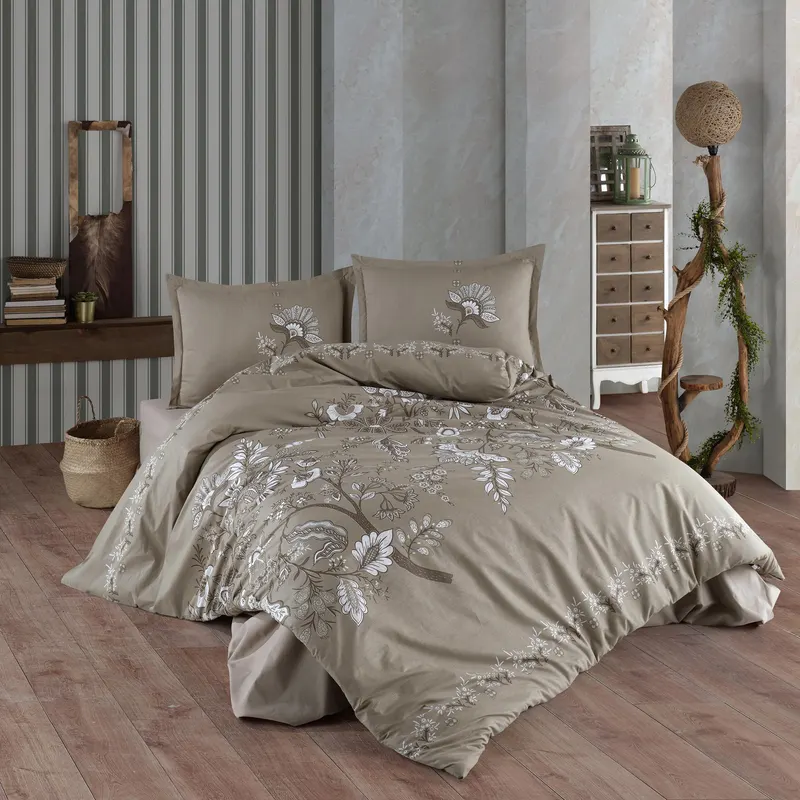 Lenjerie de pat ranforce clasy king size (mohana v2)