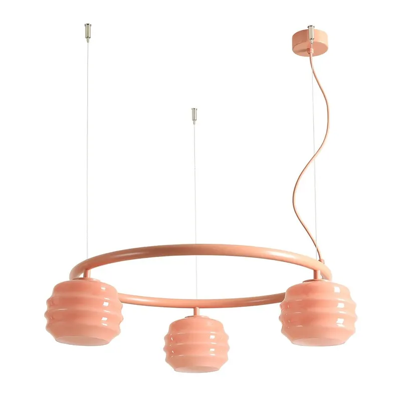 Lampa suspendata MOLN GLANS RING 3 - Coral