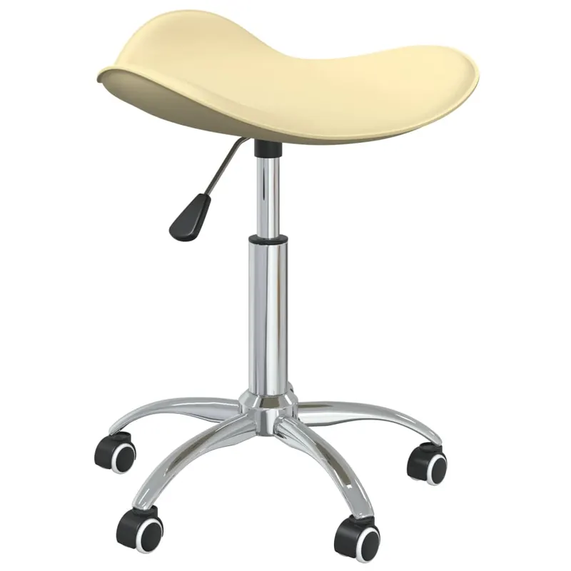 scaun de birou, crem, piele ecologica