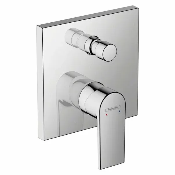 Baterie cada - dus incastrata Hansgrohe Vernis Shape crom lucios fara corp ingropat