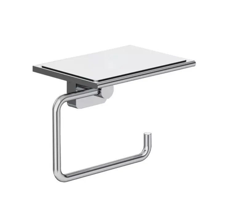 Suport hartie igienica Kludi Vela, pe perete, etajera, metal, crom, 2597105