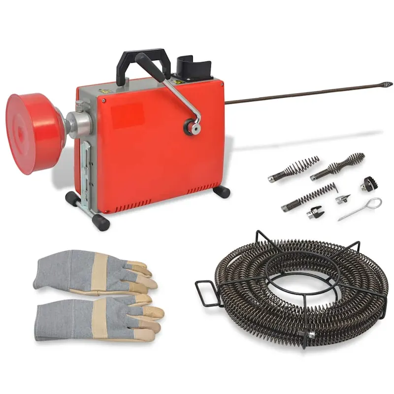 Masina de curatat tevi, 250 w, 15 m x 16 mm, 4,5 m x 9,5 mm