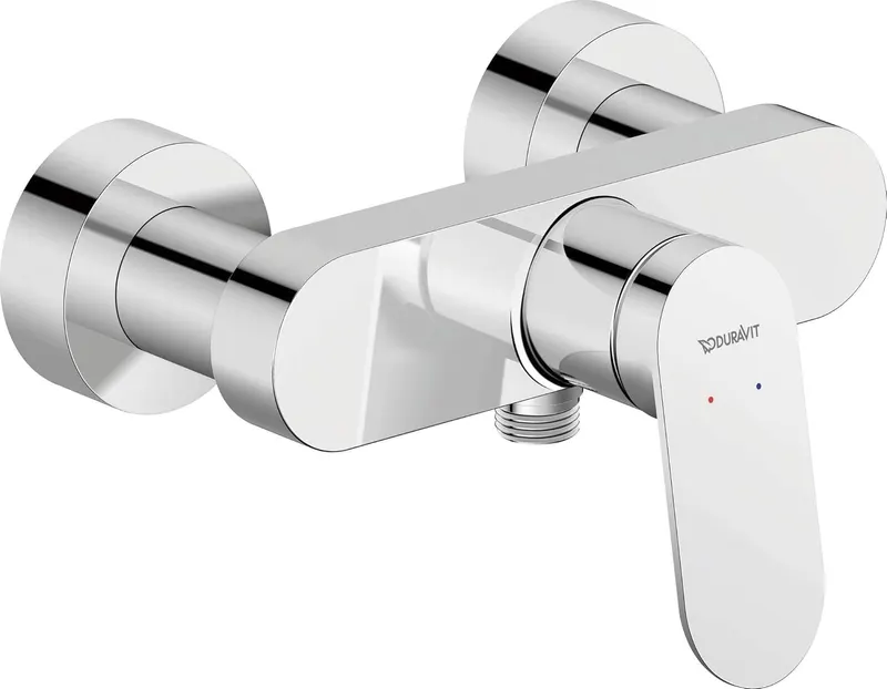 Baterie dus Duravit WA4230000010, Wave, tip incastrare aparent, compatibil cu instalatii sanitare standard, crom