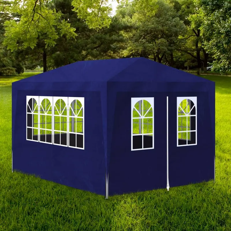 cort de petrecere, albastru, 3 x 4 m