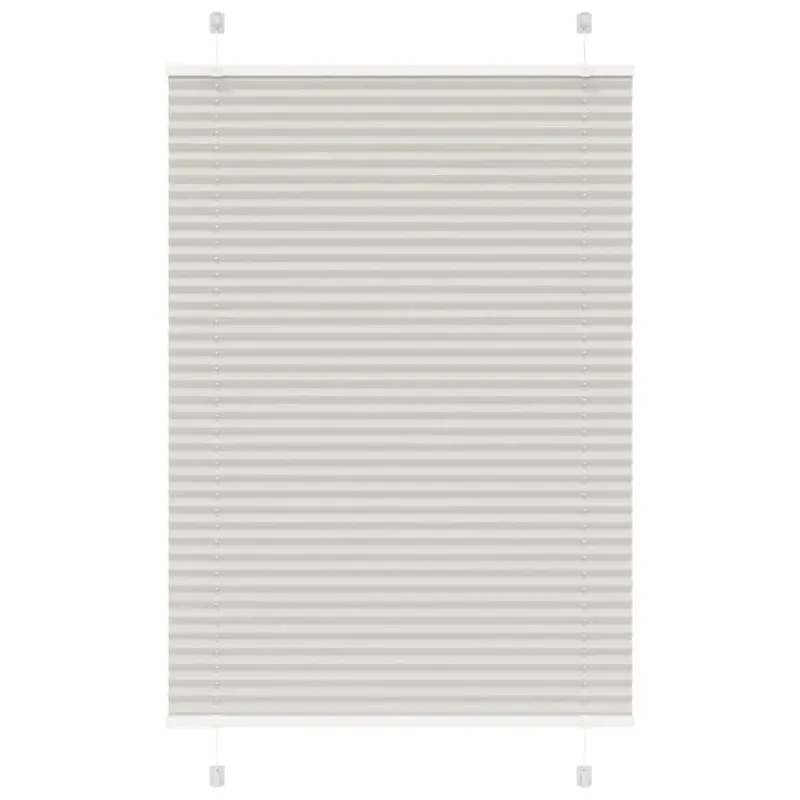 jaluza plisata gri deschis 100x100cm latime tesatura 99,4cm