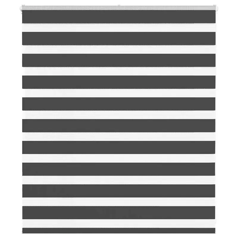 jaluzea tip zebra neagra latime tesatura 130,9 cm poliester