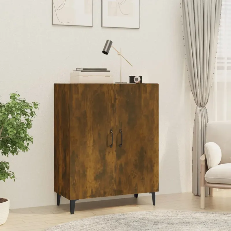 servanta, stejar fumuriu, 70x34x90 cm, lemn prelucrat