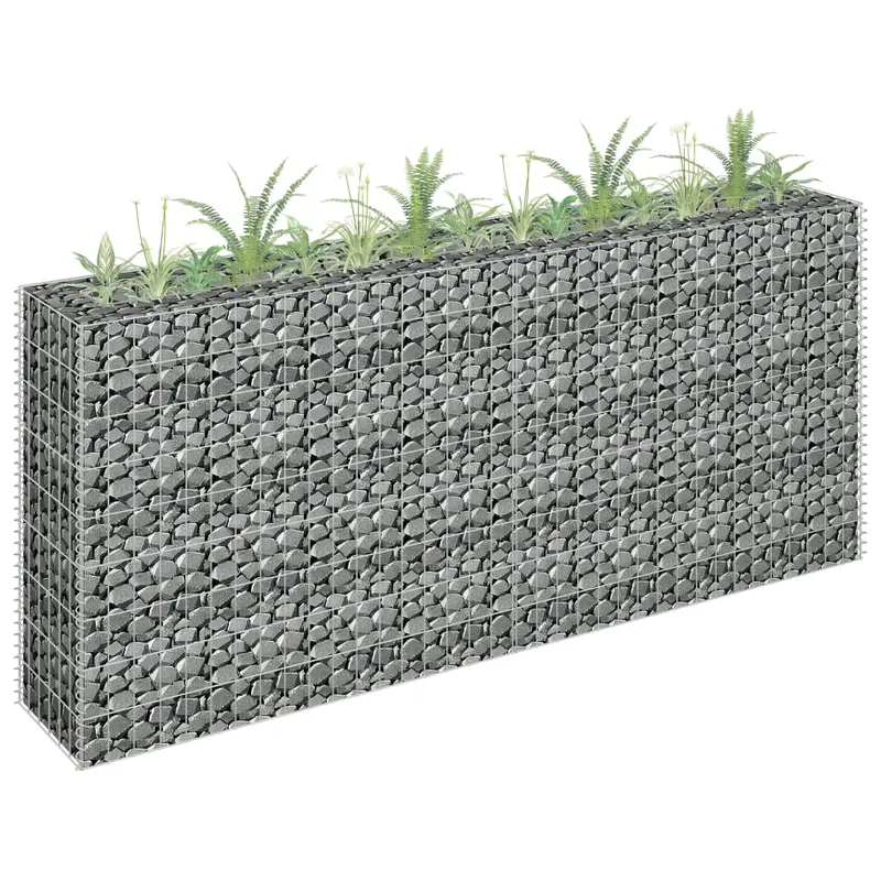 strat inaltat gabion, 180 x 30 x 90 cm, otel galvanizat