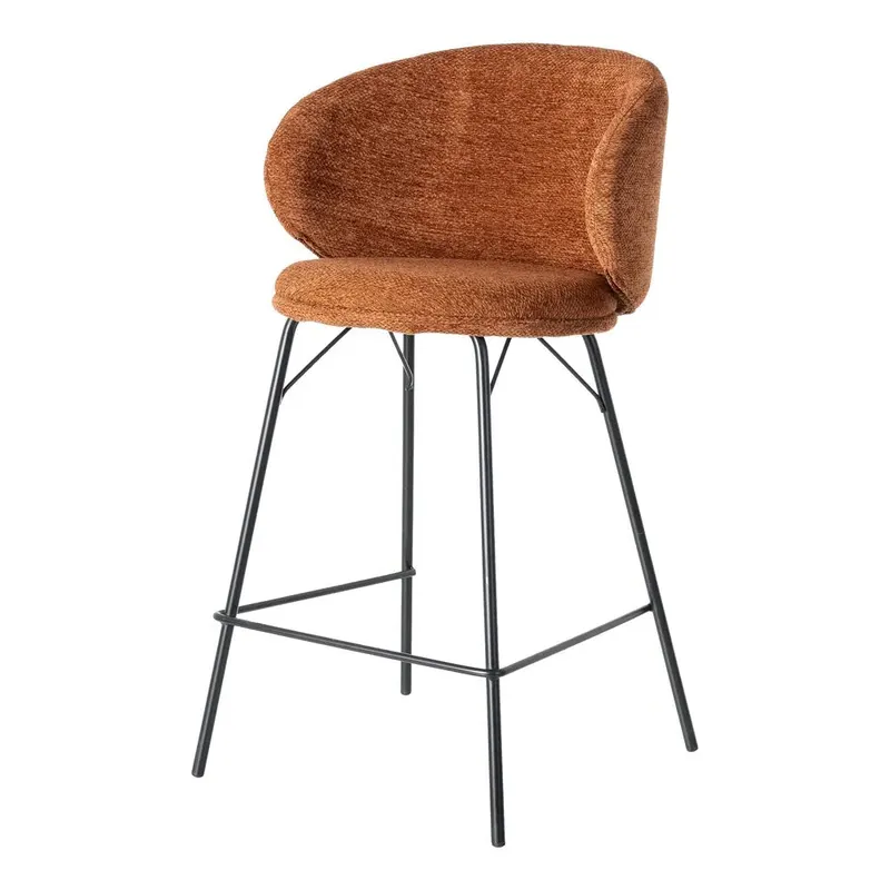 Scaun de bar ELARIS H65 CM - Caramiziu