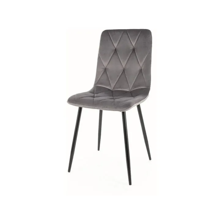 Scaun DOYLE VELVET - Gri inchis