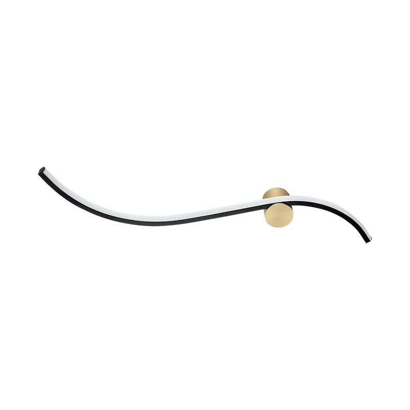 Aplica de perete BELVARIO - Negru/Gold / 65cm