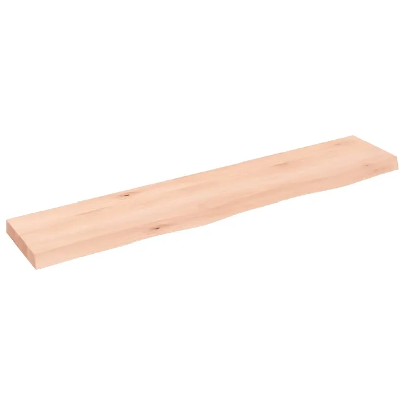polita de perete, 100x20x4 cm, lemn masiv de stejar netratat