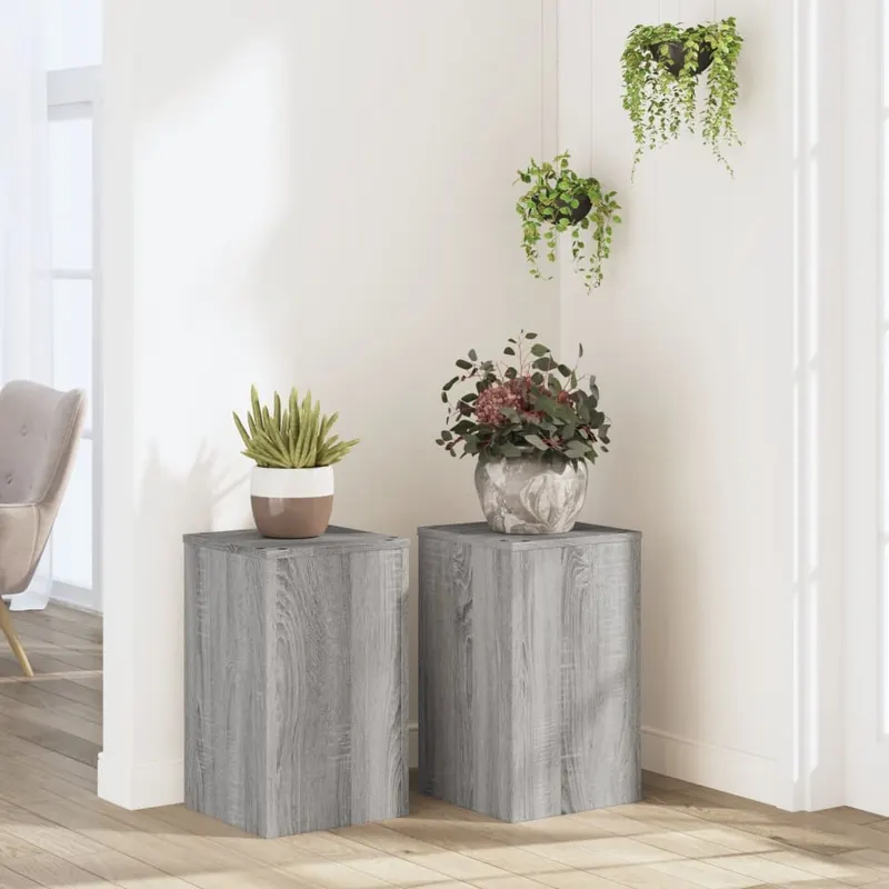 suporturi plante 2 buc gri sonoma 30x30x50 cm lemn prelucrat