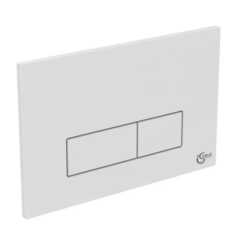 Placa de actionare WC Ideal Standard Oleas P2 R0119AC, dubla spalare, orizontala, 234 x 154 mm, ABS, alb