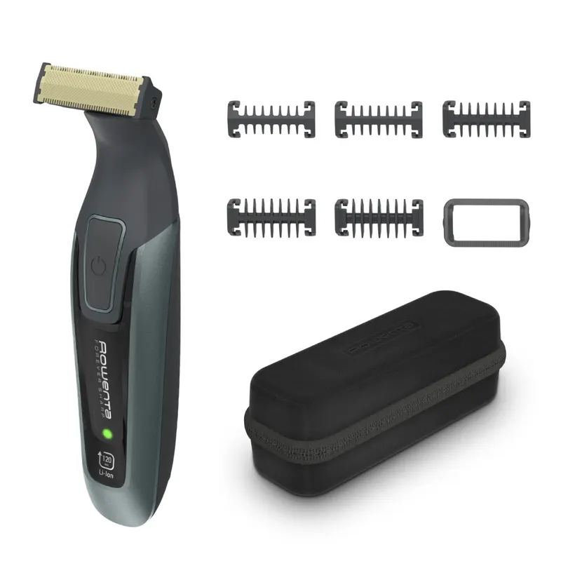 Aparat de tuns barba Rowenta Forever Sharp Comfort TN6044E0, lame din inox, utilizare fara fir, autonomie de pana la 120 min, accesoriu Skin Comfort
