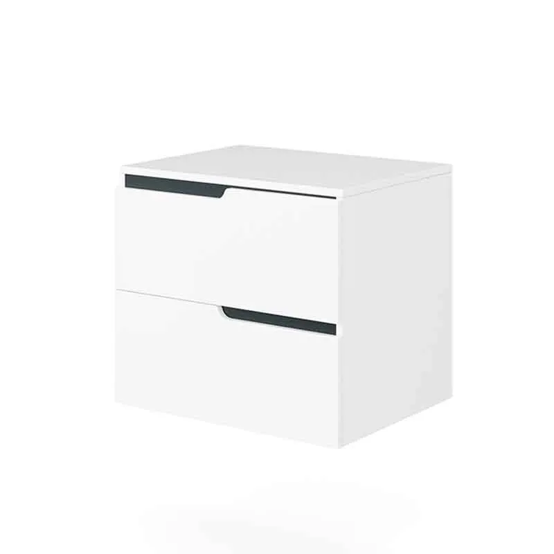 Mobilier cu blat Fluminia Bari 60, blat 2cm inclus, 2 sertare soft close, alb mat