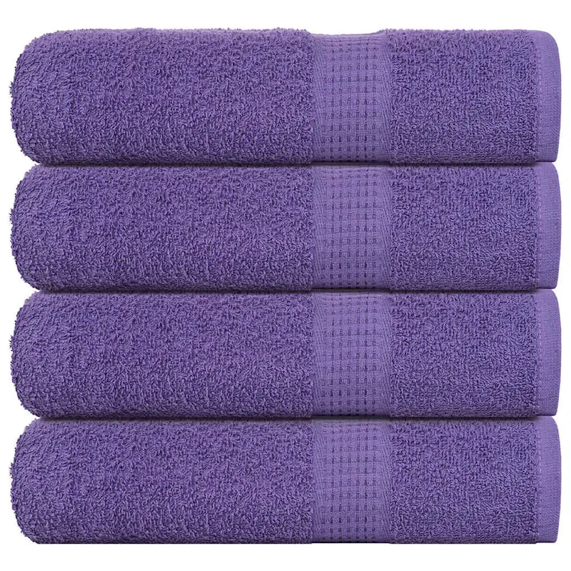 Prosoape de dus, frogn, 4 buc., violet, 70x140 cm, 360 g/m2