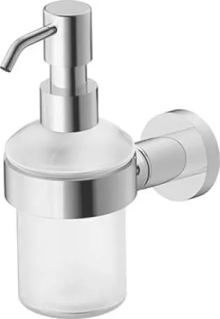 Dozator sapun Duravit 0099161000, baie D-Code, tip instalare pe perete, volum ml 200, numar orificii instalare 2, crom