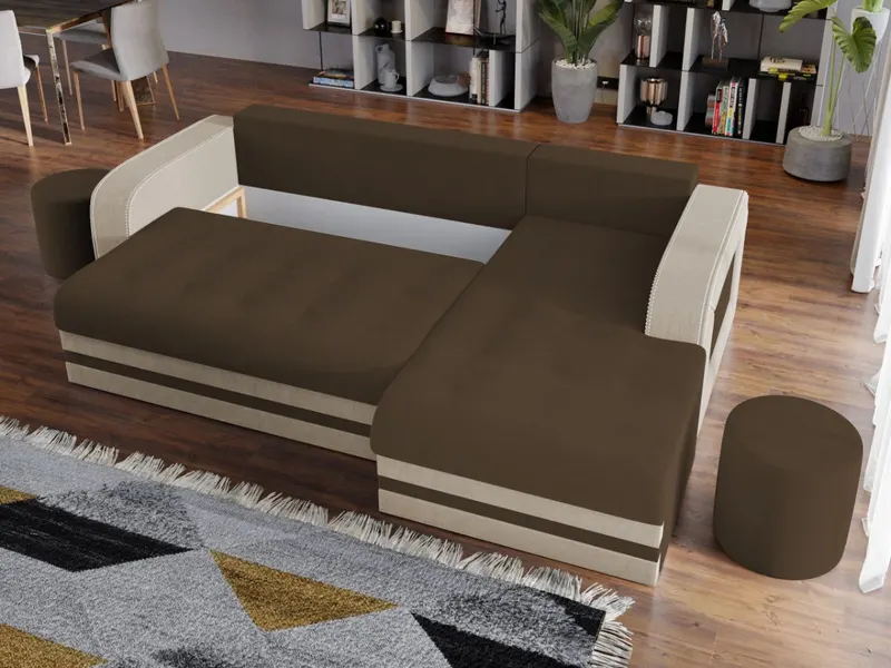 Coltar Delta Mixt Maro / Crem — imaginea 3