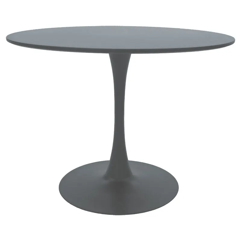 Masa Balou MDF, Gri inchis - Alb - Negru, 100x75 cm - Gri inchis