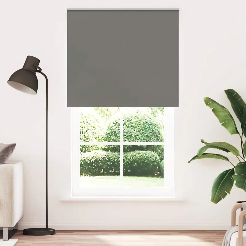 jaluza cu role opace gri 125x230 cm latime material 121,6 cm