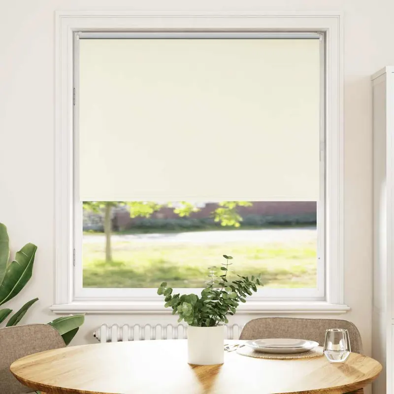 jaluza cu role opace ivoar 95x130 cm latime material 90,7 cm