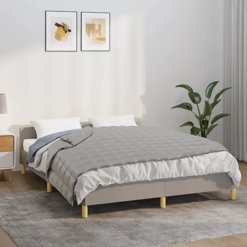 patura cu greutati, gri, 150x200 cm, 7 kg, material textil