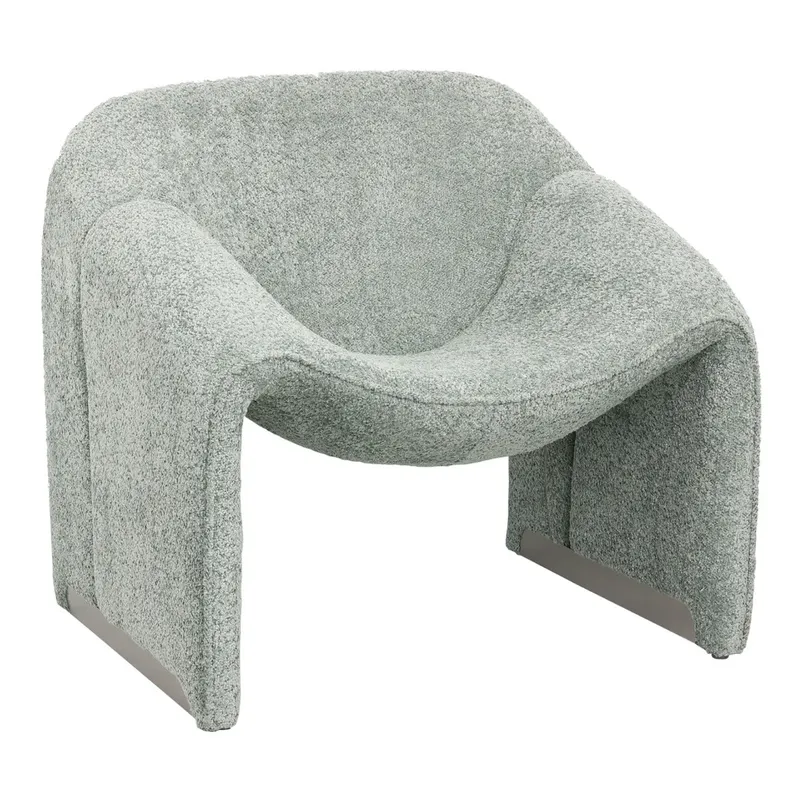Fotoliu MEMPHIS BOUCLE - Verde
